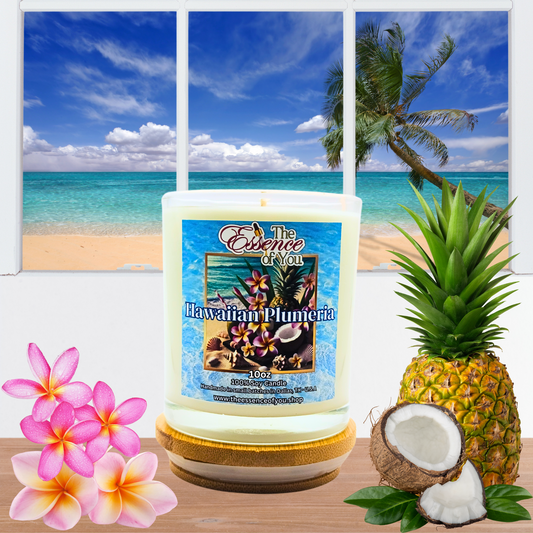 HAWAIIAN PLUMERIA 100% SOY CANDLE