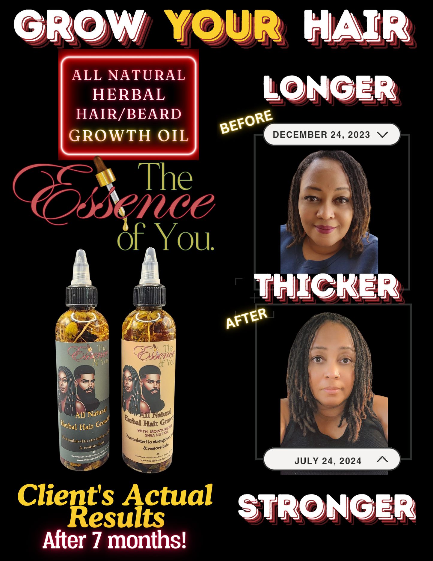 All-Natural Herbal Hair/Beard Growth Oil