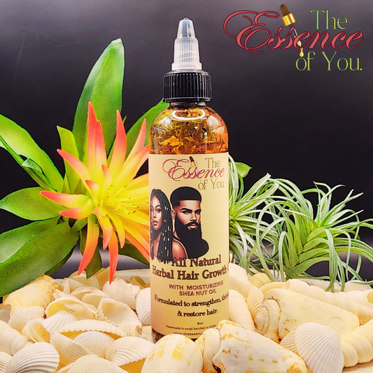 All-Natural Herbal Hair/Beard Growth Oil w/ Moisturizing Shea Nut Oil