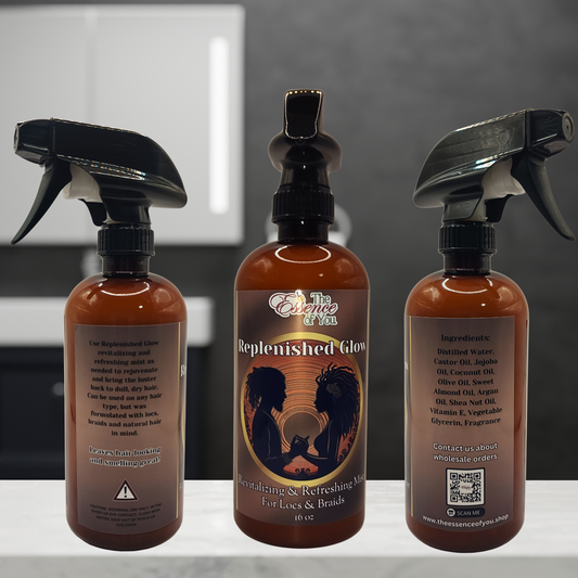 16oz REPLENISHED GLOW Revitalizing & Refreshing Loc & Braid Mist