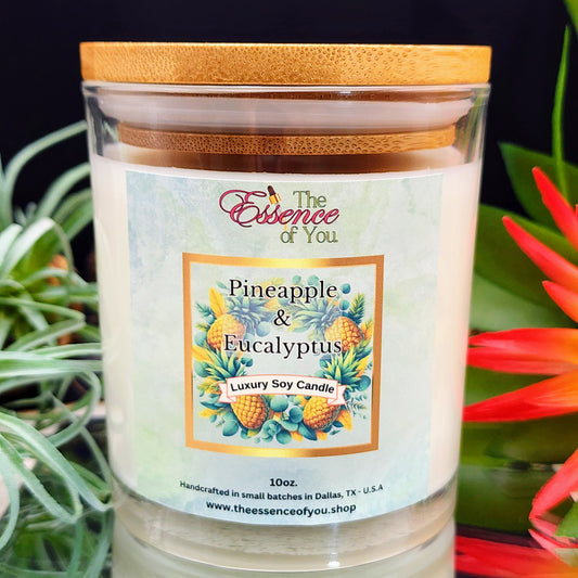 PINEAPPLE SAGE & EUCALYPTUS Luxury Soy Candle