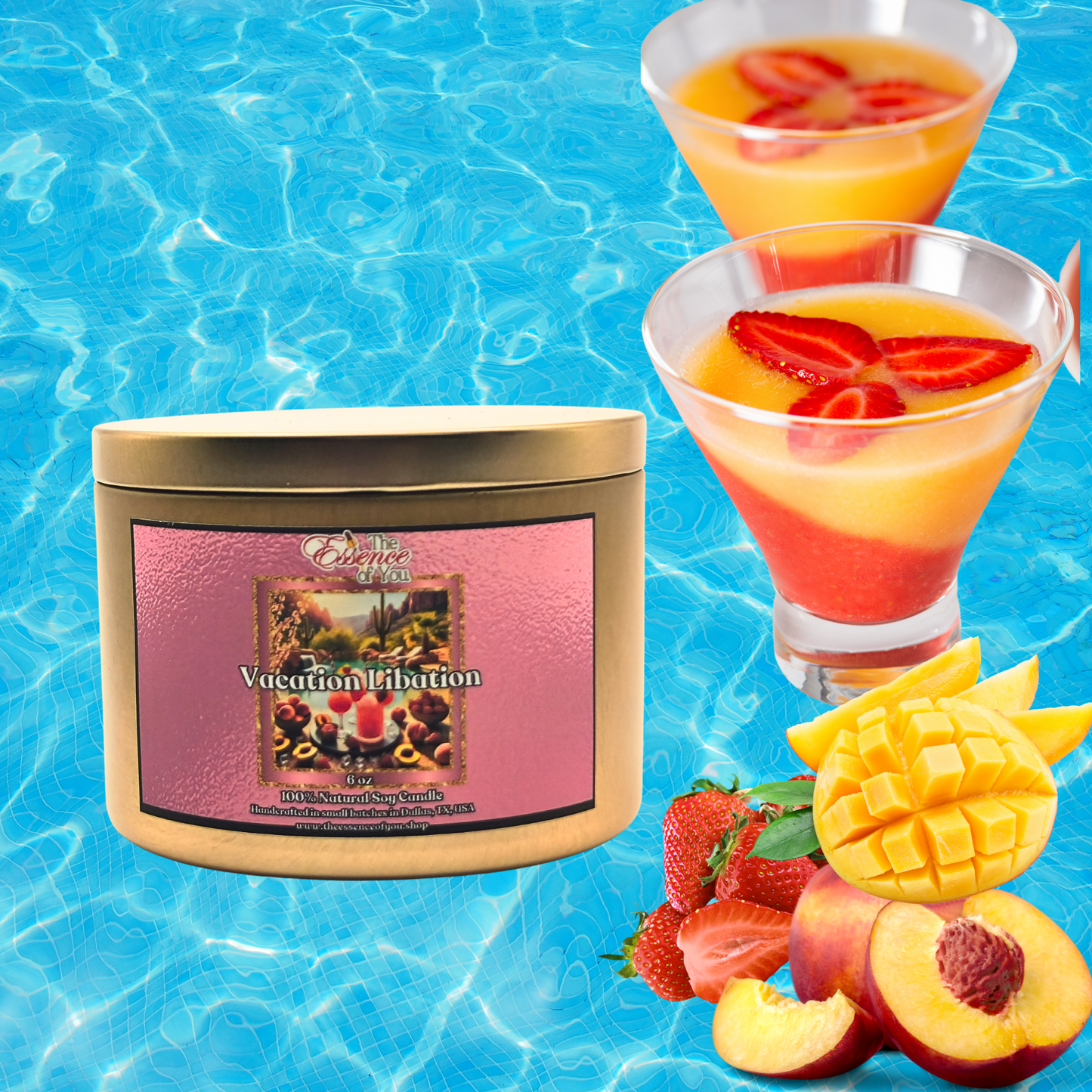 VACATION LIBATION 100% SOY CANDLE